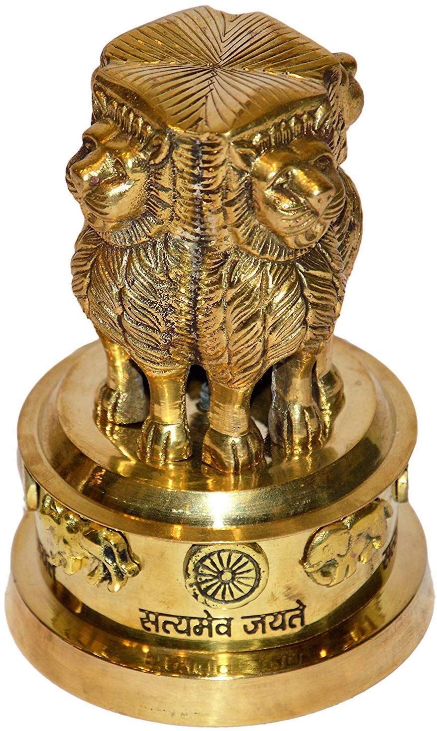 Brass Ashoka Pillar Miniature – Popli Brass Shop