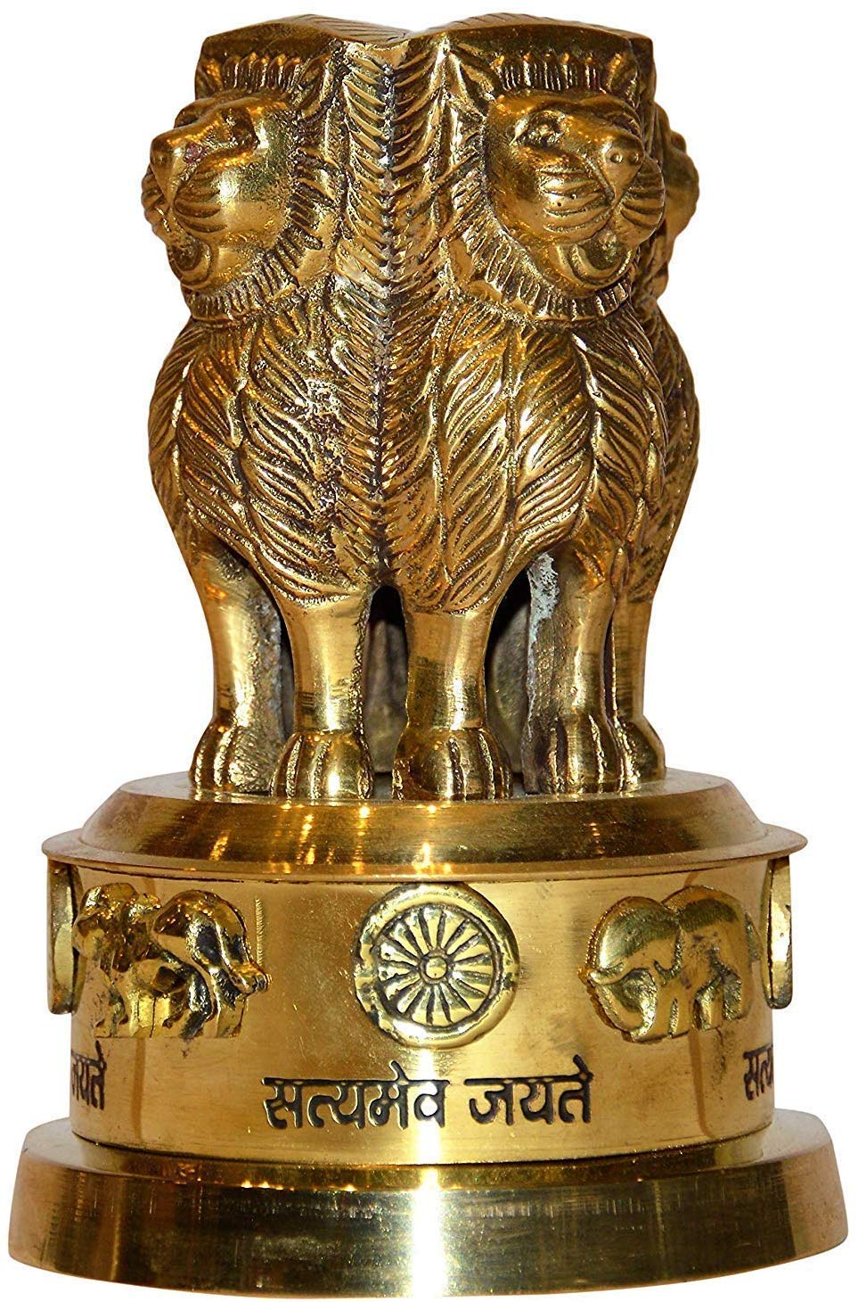 Brass Ashoka Pillar Miniature – Popli Brass Shop